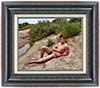By a Stream by Caperton (original male naked art print)