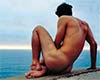 By the Sea  (original male nude art print)
