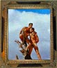 Herakles and Hyllos (classic male nude print)