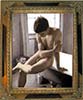 Sad Bath (original classic male nude art print)