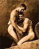 Rocky Embrace (original nude male art print)