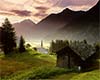 Alpine Village (classic landscape art print)