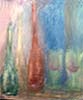 Three Bottles (classic modern impressionist painting)