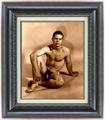 Plain Young Man  (original male canvas art print)