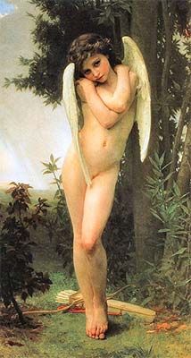 Cupidon by William Adolphe Bouguereau (classic print)