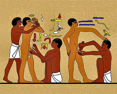 Egyptian Circumcision  (classic male art print)