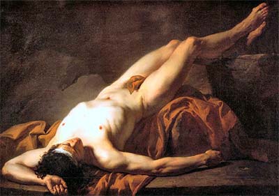 The Body of Hector (male painting -- gay interest)