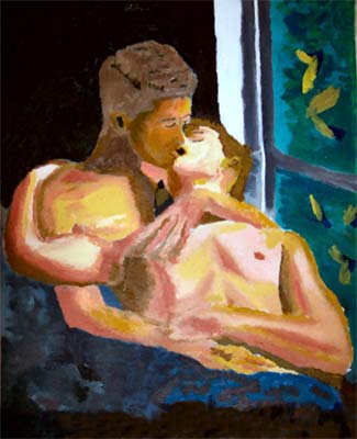 Young Love II by Troy Caperton (original art print)
