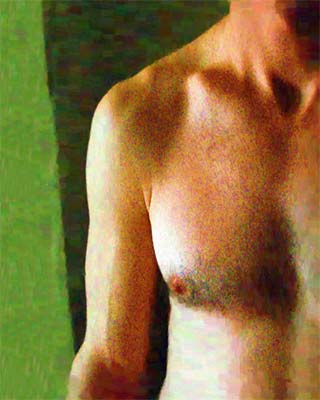 A Study in shadow (painting male partial nude)