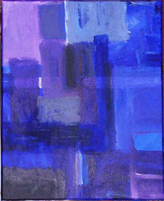 Blue (classic modern abstract canvas print)