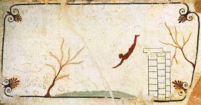 Diver Two (Ancient Greek painting nude male)