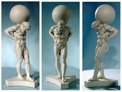 Atlas Bearing the World (Classic Male Statue)