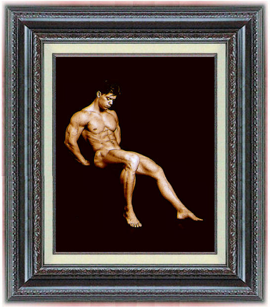 Contemplation  (classic original male art print)