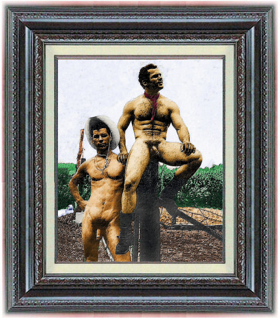 Real Cowboys (original classic male art print)