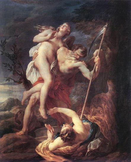 Time Saving Truth by Francois Lemoyne, 1737 (Classic Mythological Art 